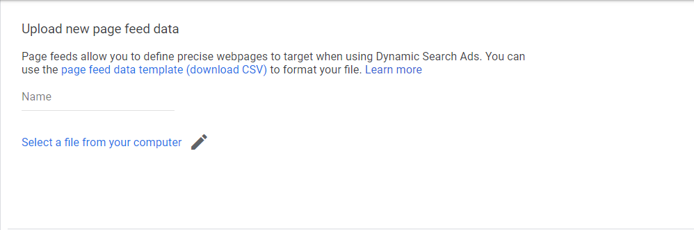 Target custom feed dynamic search ads google